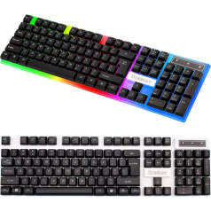 Retoo Apgaismota spēļu tastatūra spēlētājiem LED membrāna