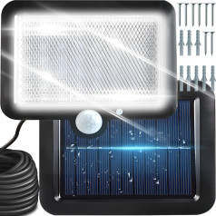 Retoo Saules āra lampa ar kustības sensoru 108 LED 2200 W