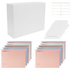 Toowood A4 Hanging File with Frame, Hanging Frame, Sturdy Desk Organizer for Office and Home