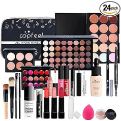 xixibuy Women's Vanity Case, Make-Up Set, All In One Makeup Kit for Teenage Girls 13-15, Make Up Set for Women, Makeup Set Women, Cosmetics Beauty Box (Pack of 24)