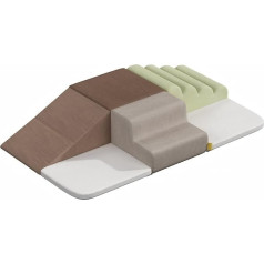 BanaSuper Foam Building Blocks for Children, Soft Building Blocks XXL, EN71 Certified, Children's Montessori Toy, Washable Case for Indoor Fun, Baby Soft Play Set for Home & Nursery, Grey
