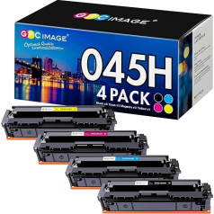 GPC IMAGE 045H Toner Compatible with Canon CRG-045H 045 for i-SENSYS MF633cdw MF635cx LBP613cdw MF631cn LBP611cn MF632cdw MF634cdw MF636cdwt LBP612cd (Black/Cyan/Yellow/Magenta, 4 )