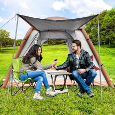 Inflatable Tent for 2-4 People, Air Tent Inflatable Camping (Quick Set Up 60s), Inflatable Tents with Waterproof 420D Oxford, Family Tent Inflatable (210 x 210 x 175 cm), Inflatable Tent House with