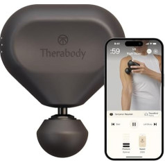 Theragun Mini von Therabody (3. Generation) – Ultratragbare Massagepistole und Reisezubehör für schnelle, effektive Schmerz- und Verspannungen überall – Schwarz