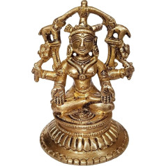 Purpledip Idol Gaja Lakshmi: Collectible Statue Ma Laxmi with Elephants (12255)