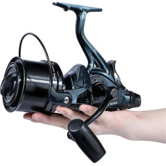 WEQYFDC 9000–12000 Vollmetallspule, Jigging, Schleppangeln, Weitschusswerfen und Salzwasserbrandung, Big Sea Spinning-Angelrolle Für Das Salzwasser- Und Süßwasserfischen(9000 Series)