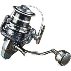 PAXTOR Angelrolle 5000-12000 Serpentin Ultra-große Distanz Wurfrad Anker Fisch Spinnrad rotierend 14+1 Kugellager Angelrolle