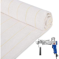 1 x 5 m Tufting Cloth, Aomdom Tufting Cloth Primary with Guide Line for Electric Carpet Tufting Gun, Chiffon Fabric, Monk Cloth for Tuftag