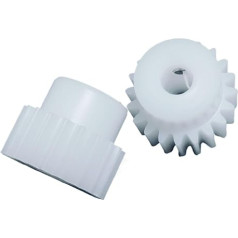 GTPBAO 2 Stück Kunststoff-Zahnrad mit geraden Zähnen, 0,5 Modul, 43 Zähne, POM-Stirnrad mit Stufe 3,17 mm, 4 mm, 5 mm, 6 mm, 8 mm Bohrung, 0,5 m, 43 Zähne Lenkungshardware(6.35mm BORE)