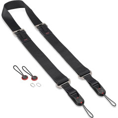 Sunya Quick Release Camera Strap Made of Advanced Nylon, One Hand Adjustment, Compatible with All Cameras, Max Load 90kg (Black)
