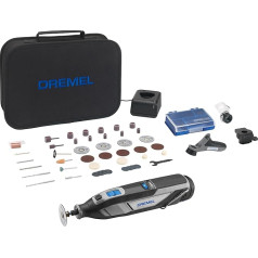 Dremel 8240 Battery Rotary Tool, 12V 2Ah Lithium-Ion Battery, Multifunctional Tool Set with 3 Attachments and Attachments, 45 Accessories, Variable Speed 5,000-35,000/min, and Fast Charging Time