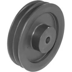 cyclingcolors 1 x V-belt pulley 2 grooves Z or SPZ outer diameter 54 mm pitch diameter 50 mm cast iron construction machinery forestry agricultural mechanical engineering