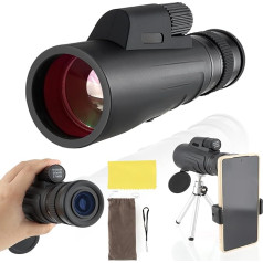 ToopMount 10-30 x 50 Monocular Compact Prism Multi-Coated Telescope High Power Waterproof Monocular Optics with Smartphone Adapter Tripod for Adults Bird Watching Hiking Sports Events