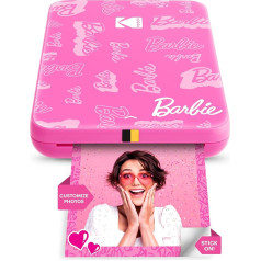 KODAK Barbie x Step Slim Wireless Instant Portable Photo Printer - Full Colour Prints in Zinc 2 x 3 Inch Sticker Back Photos from iOS and Android Devices via Bluetooth in the App - Signature Style
