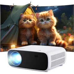 2025 High Performance Projector, Projector with WiFi and Bluetooth without Delay, 20000 Lumens 4K Support, Full HD 1080P Resolution, (High Brightness Version)