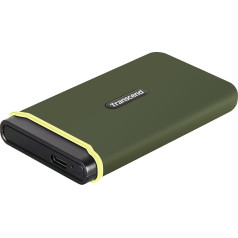 Transcend 4TB ESD380C Portable SSD - USB 2 Gen 2x2 (20Gbps) Type-C External SSD, Aluminium Shock Enclosure, for 4K Video Editing/Gaming/PC/Mac, 5 Year Warranty - TS4TESD380C