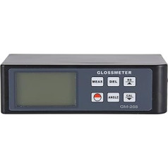 Digitales Glanzmessgerät, GM-268 Digitaler Glanzmesser 20 60 85 Grad Oberflächenglanzmesser 0,1 GU bis 200 GU for Farbe, Tinte, Fliesen, Kunststoff, Metall,Steinglanzmessung