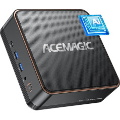 ACEMAGIC F2A AI Mini PC, Ultra 5 125H (AI Boost NPU, 14 Cores), 32GB DDR5 1TB NVME SSD, Intel Arc Graphics, WiFi7 Bluetooth 5.4 Micro Desktop Computer for Gaming, Design, Multi Tasks