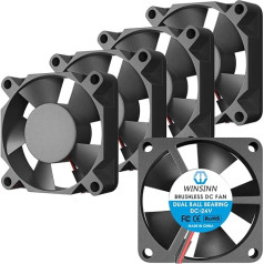 WINSINN 35 mm Fan 24 V Double Ball Bearing Brushless 3510 35 x 10 mm - High Speed (Pack of 5)