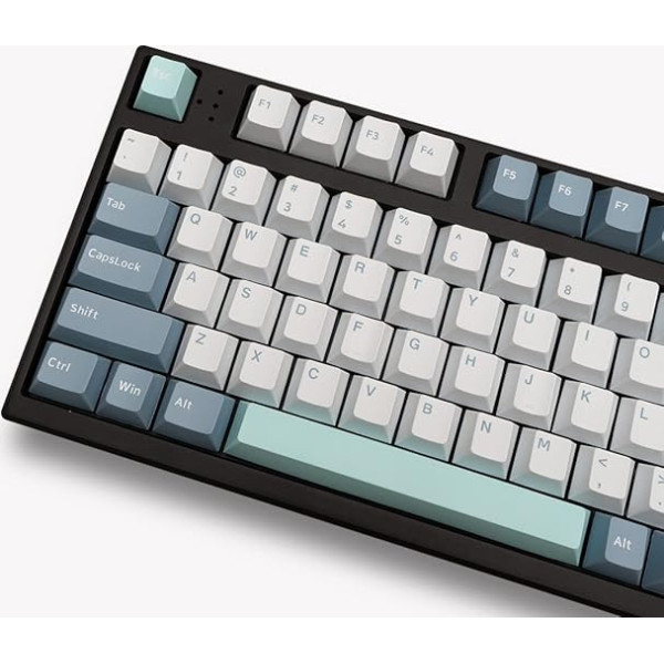 168 Keys Shoko Blue Keycaps Set PBT Doubleshot Keycaps Cherry Profile Custom Keyboard Keycaps for Cherry MX Gateron Kailh Switches Mechanical Keyboards