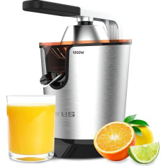 Taurus - Easy Press 1000 Legend | Electric Citrus Juicer 1000W | Professional AC Motor | For All Citrus Fruits | Adjustable Pulp Filter | Easy Cleaning | BPA Free | Direct Pouring