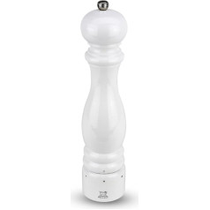 PEUGEOT - Paris u'Select Salt Mill 30 cm - 6 Preset Grinding Levels - Innovative Zirlion Grinder for Powder Fine Salt - Made of PEFC Certified Wood - French Know-How - Painted White