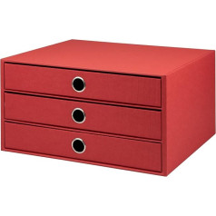 Rössler 3-drawer Storage Box, red