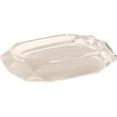 Gedy Chanelle Soap Dish, Resin, Beige, 7.8 x 12 x 2.8
