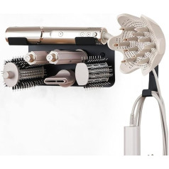MidingChai Hair Dryer Holder for Shark Flex Style 5-in-1 Wall Mount Compatible with Shark Flex Style Attachments, Hair Dryer Holder Bathroom Stainless Steel Storage Attachments for HD430, HD 435