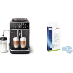 Saeco GranAroma Fully Automatic Coffee Machine - 14 Coffee Specialities, Intuitive Colour Display & Jura Original - Descaling Tablets for 3 Descaling Processes