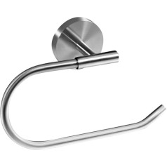 Ambrosya® Exclusive Stainless Steel Toilet Paper Holder | Bathroom Holder Toilet Paper Holder Roll Holder Toilet Roll Holder Toilet Paper Toilet Paper Toilet (Brushed Stainless Steel)