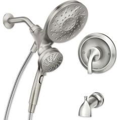 Moen 82304SRN Engage Magnetix Multifunction Hand Shower and Rain Shower, Spot Resist Br Nickel (SRN)