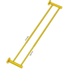 ZUEXT Towel Rail Adjustable 50 to 107 cm Brushed Gold Stainless Steel Towel Rail Expandable Wall Mounted Towel Rack for Bathroom Kitchen Washroom 1