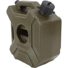 Oil Petrol Storage Containers, ABS, 3L, 0.75 Gallon, Gas Canister, Fuel Tank, Emergency Backup Tank, Green Emergency Backup Tank for Most Cars, Motorcycles, UTV, ATV, (With