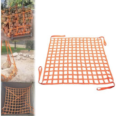Frachtnetz, 2,5 m/8,2 Fuß Flaches Hebenetz aus Polyester, Hebenetz for Bauarbeiten, Takelage, Transport und Abschleppen, maximale Tragkraft: 3000 kg/6613 lbs(Load 3000kg/6613lbs)