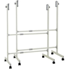2 x Adjustable Dry Erase Mobile Whiteboard Stand on Wheels