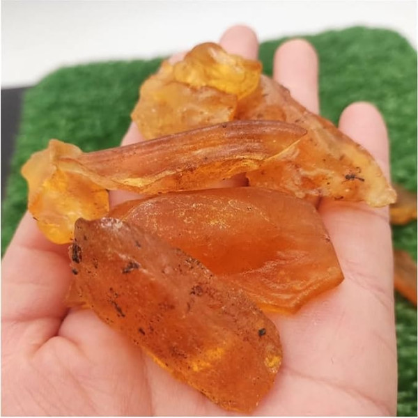 HEARSO 50-1000g Natural Amber Rough Stone Raw Amber Specimen for Cabbing Cutting, Cutting, Lapidary Decoration (Size : 300g)