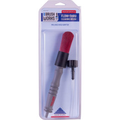 Ohio Brush Works, Flow Cleaning Brush, Handmade, Garden Hose Adapter, Solvent, Heat and Abrasion Resistant, Everyday Scrubbing Brush, Easy Grip, Polyester Filament (Medium Bristle)