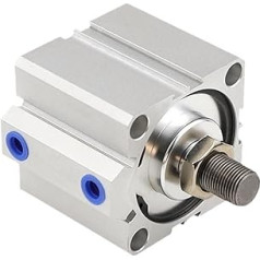 SDA Type Bore 25 mm Hub 5/10/20/25/30/40/50/100 mm Double Acting SDA25-B Compact Air Pneumatic Piston Cylinder Female 1 Piece (SDA25BX20)