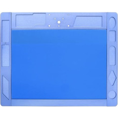 Mikroskop-Zubehör-Kit Mikroskop Basis Arbeitstisch Aluminiumlegierung Silikon Reparatur Pad Handy for Telefon Tablet elektronische Geräte Inspektion Reparatur Pad Mikroskopische Objektträger