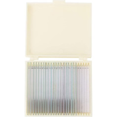 Pack of 20 Microscope Slides, Biology Glass Prepared Slides, Microbiological Bacteria Samples Biology Microscope Discs Laboratory Samples Lab