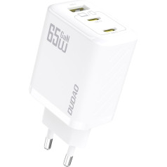 Dudao A29 GaN GaN USB-C USB-A 65W tīkla lādētājs - balts