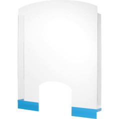 Plexiglas aizsargekrāns reģistratūras galdiem 850 x 700 mm