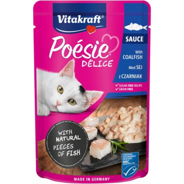 Vitakraft poesie delice ogļzivs kaķiem 85g