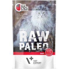 Vetexpert raw paleo pieaugušiem kaķiem - liellopu gaļa 100g paciņa