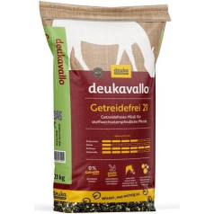 deukavallo Grain Free 21 | Grain Free Cereal for Metabolic Sensitive Horses | 21 kg