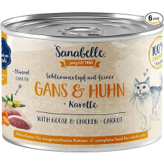 Sanabelle Wet Food Gourmet Pot with Goose & Chicken, 6 x 180 g, 1.08 kg