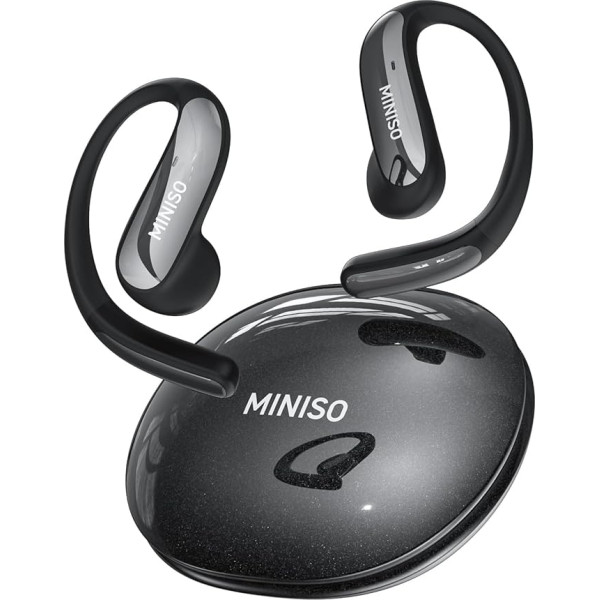 MINISO MS195 Headphones Translator in Real Time, 3-in-1 Translation Headphones with 134 Languages, Bluetooth 6.0, Wireless Open Ear Headphones with App, 60 Hours Playtime for Travel, Business and