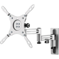 goobay 71989 Universal TV Wall Mount / Pivoting and Tilting Extendible up to 38.6 cm / Max. 15 kg / 13-43 Inches / Compatible with VESA 200 x 200 mm / Suitable for Motorhomes
