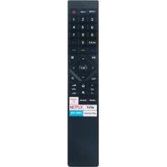 ERF3B72H VINABTY Replacement Remote Control Fit for Hisense U7QF TV 50U7QFTUK 55U7QFTUK 65U7QFTUK ERF3B72H ERF3A72 ERF3C72H ERF3A70 ERF3C70H 50U7QF 50U71QF 50U72H QQF 500U7QFTUK 55U7QF 55U71QF 55U72QF
